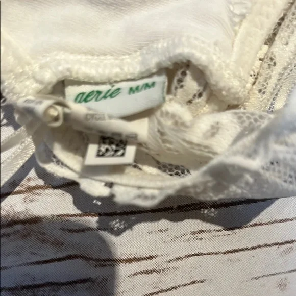 Aerie Cream Lace Triangle Bra - Picture 2 of 2